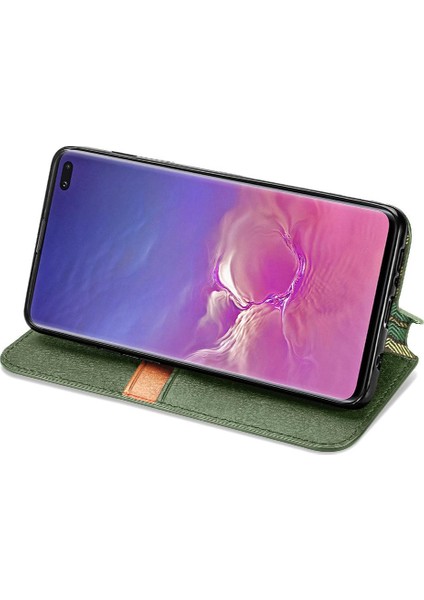Samsung Galaxy S10 Artı Cüzdan Fonksiyonu Zarif Iş Çevirme (Yurt Dışından)