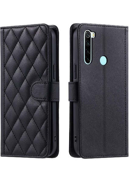 Telefon Kılıfı Için Xiaomi Redmi Not 8 El Kayışı Kafes Manyetik Kart Yuvaları (Yurt Dışından)