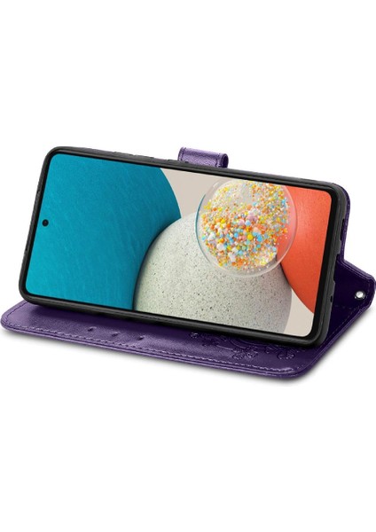 Samsung Galaxy A73 5g Dört Yapraklı Yonca Flip Kapak Zarif Kısa (Yurt Dışından) indirimleri