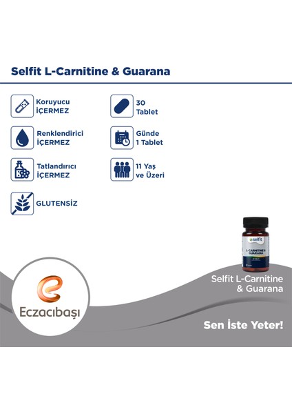 L-Carnitine & Guarana 30 Tablet