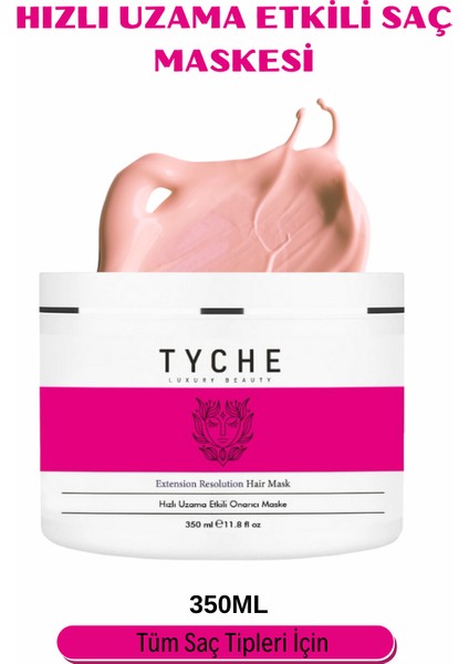 Luxury Beauty Hızlı Uzama Etkili Onarıcı Saç Maskesi Extension Resolution Hair Mask 350ML