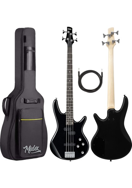 MBG-400BK Üst Segment Profesyonel Bas Gitar 4 Telli (Softcase Gigbag ve kablo Dahil)