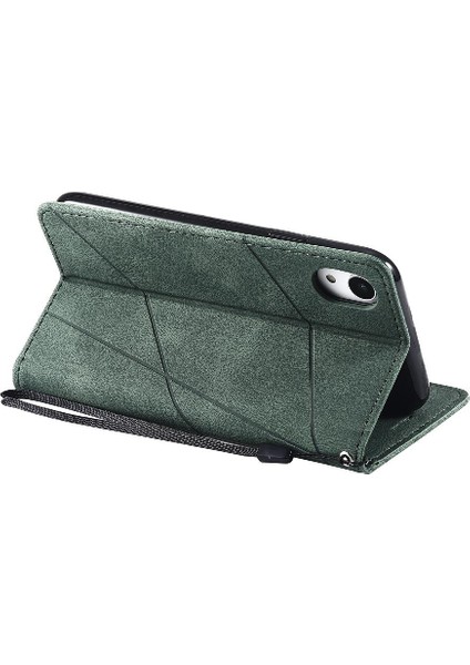 IPhone Xr Pu Deri Kart Tutucu Kickstand Cüzdan Flip Folio (Yurt Dışından) modelleri