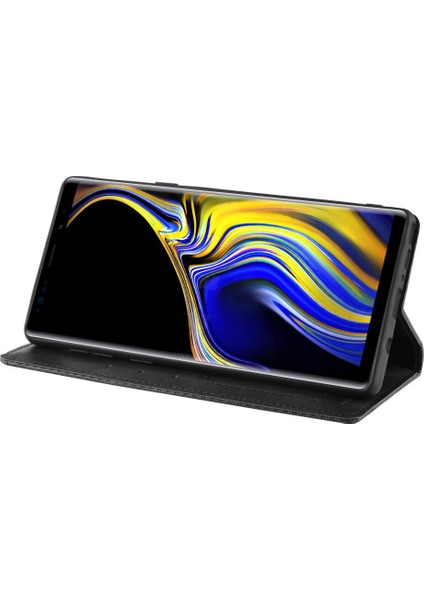 Samsung Galaxy Not 9 Için Kılıf Pu Deri Manyetik Kapatma Cüzdan (Yurt Dışından)