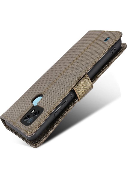 Realme C21 Kart Tutucu Kapak Manyetik Cüzdan Kickstand Için Kılıf (Yurt Dışından)