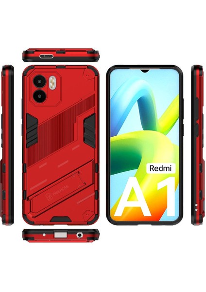 Xiaomi Redmi A1 Sağlam Askeri Koruyucu Kapak Kickstand Için Kılıf (Yurt Dışından)
