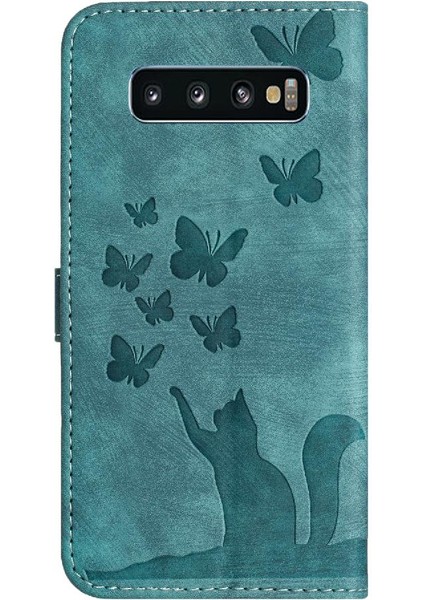 Samsung Galaxy S10 Artı Flip Folio Kart Cep Tutucu Kapak (Yurt Dışından)