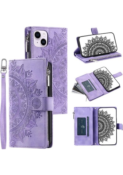 Kırmızı Dikey Çizgili Yüksek Kaliteli Klipsiz Pu ile IPhone 15 Plus Için Kılıf (Yurt Dışından)
