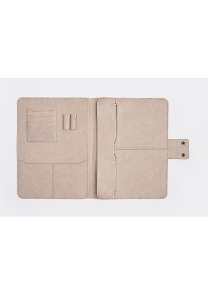 Macbook Air Pro 13-14 Inç Organizer Evrak & Laptop & Tablet Çantası Bej