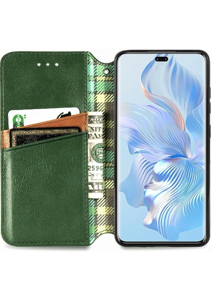 Huawei Onur 80 Pro Cüzdan Fonksiyonu Için Kılıf Deri Kılıf Moda Tasarımı (Yurt Dışından)
