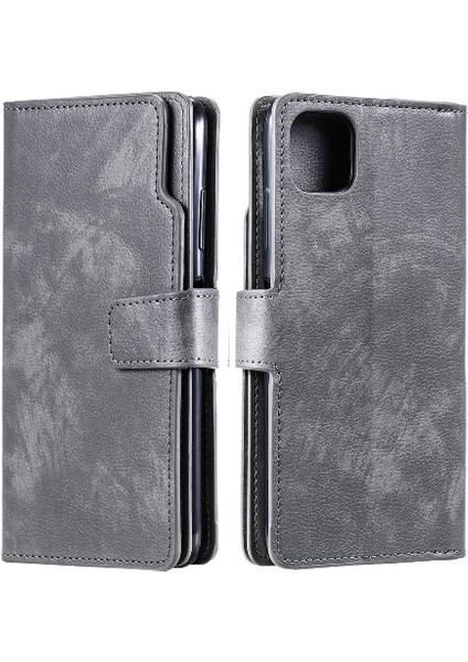 Samsung Galaxy A22 5g Kickstand Manyetik 9 Kart Yuvaları Cüzdan Pu (Yurt Dışından)