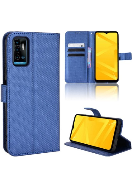 Zte Blade A71 Kapak Manyetik Cüzdan Kickstand Kart Tutucu (Yurt Dışından)