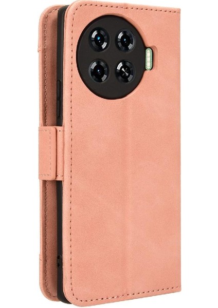 Tecno Spark 20 Pro Artı 4g Deri Cüzdan Kapağı Için Kılıf Ayarlanabilir Kart (Yurt Dışından)