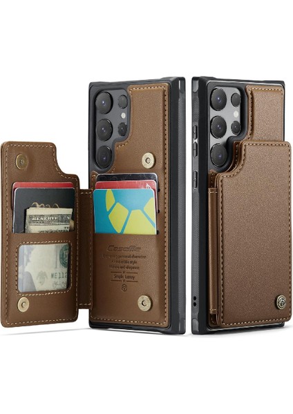 Samsung Galaxy S24 Ultra Kart Tutucu Pu Deri Için Caseme Cüzdan Kılıf (Yurt Dışından) fiyatları
