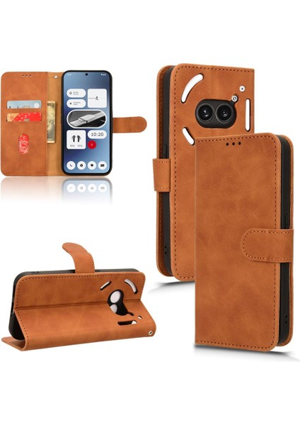 Nothing Telefon 2A Tam Koruma Deri Folio Flip Case ile (Yurt Dışından) modelleri