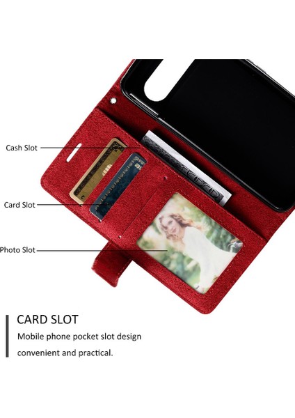 Google Piksel 8 Pro Kart Tutucu Için Kılıf Kickstand Cüzdan Flip Folio Pu (Yurt Dışından)