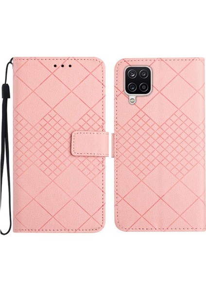 Samsung Galaxy A22 4g Için Flip Case Kart Yuvası Standı Cüzdan Pu Deri ile (Yurt Dışından)