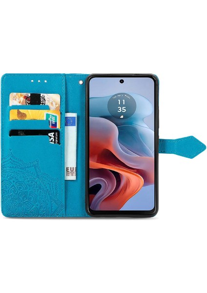 Motorola Moto G34 Zarif Desen Darbeye Dayanıklı Basit Iş Için Kılıf (Yurt Dışından)