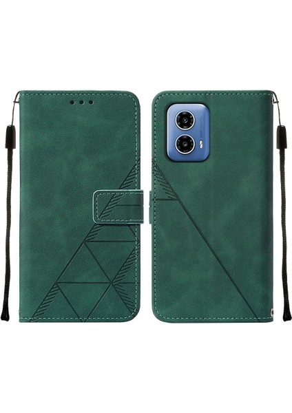 Motorola Moto G34 Kredi Kartı Tutucu Cüzdan Kapak Flip Folio Kitap Için Kılıf (Yurt Dışından)