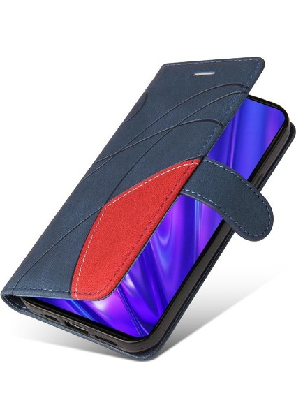 Kart Yuvası Standı ile Realme 5 Için Kılıf Pu Deri Flip Folio Kılıf (Yurt Dışından)