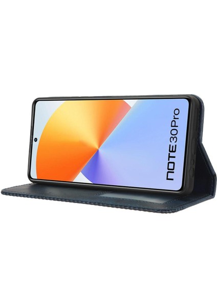 Infinix Not 30 Pro Pu Deri Manyetik Kapatma Cüzdan Için Kılıf (Yurt Dışından)