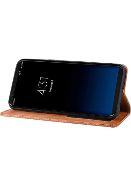 Samsung Galaxy S8 Artı Pu Deri Cüzdan Manyetik Kapatma (Yurt Dışından)