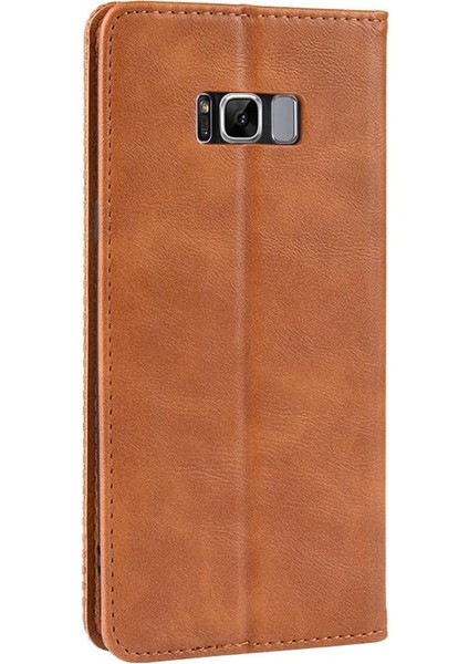 Samsung Galaxy S8 Artı Pu Deri Cüzdan Manyetik Kapatma (Yurt Dışından)