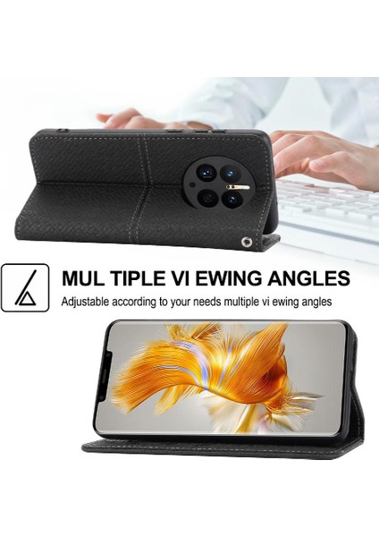 Mellow Mall Huawei Mate 50 Pro Için Kılıf El Cüzdan Pu Deri Kapak Kredi Kartı Flip (Yurt Dışından)