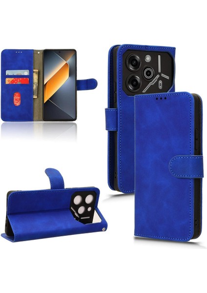 Tecno Pova 6 Pro 5g Kart Ekleme Deri Folio Flip Case Için Kılıf (Yurt Dışından)