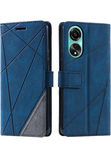 Oppo A78 4g Manyetik Cüzdan Flip Için Kılıf Folio Pu Deri Darbeye Kart (Yurt Dışından)