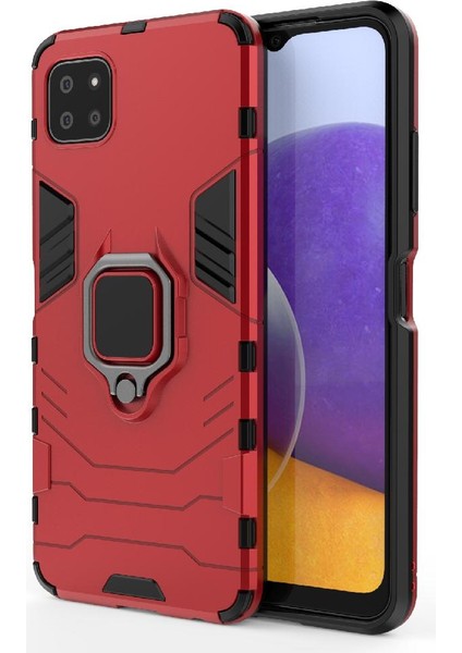 Samsung Galaxy A22 5g Kickstand Için Kılıf 360 &deg; Dönen Halka Darbeye Damla (Yurt Dışından)