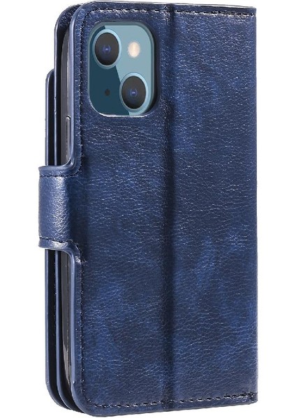 IPhone 14 Için Kılıf Artı Cüzdan Manyetik Kickstand 9 Kart Yuvaları Pu Deri (Yurt Dışından)