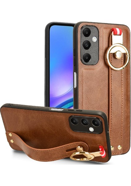 Samsung Galaxy A05S Bilek Kayışı Uyumluluk Premium Pu Deri Kılıf (Yurt Dışından)