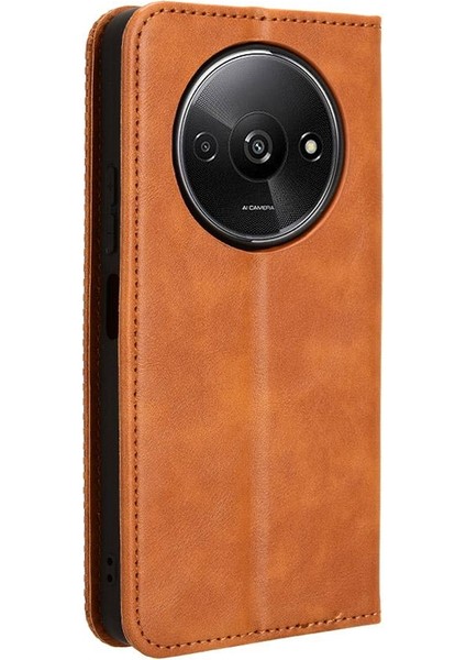 Xiaomi Poco C61 Cüzdan Manyetik Kapatma Pu Deri Kılıf (Yurt Dışından)