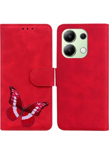 Xiaomi Redmi Not 13 Için Kılıf 4g Flip Folio Kapak Kart Yuvaları Renk Baskılı (Yurt Dışından)