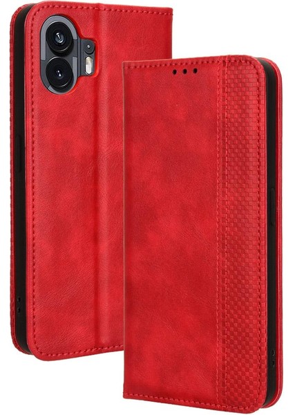 Nothing Kılıf Telefon 2 Pu Deri Manyetik Kapatma Cüzdan (Yurt Dışından)