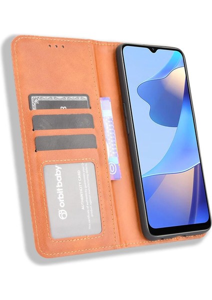 Oppo A16/A16S/A54S Cüzdan Pu Deri Manyetik Kapatma Için Kılıf (Yurt Dışından)