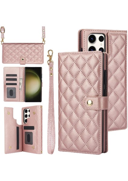 Samsung Galaxy S22 Ultra Anti Hırsızlık Fırça Premium Koruma ile Kılıf (Yurt Dışından)