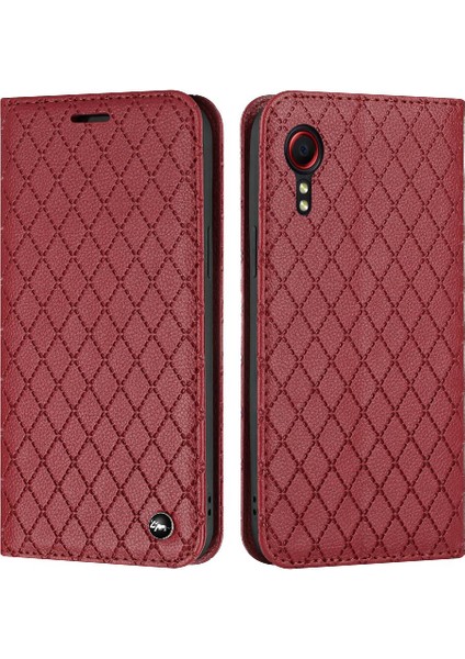 Samsung Galaxy Xcover 5 Cüzdan Iş Manyetik Kabuk Kart Yuvaları Için Kılıf (Yurt Dışından)