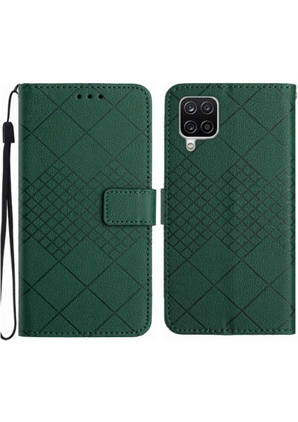 Samsung Galaxy A22 4g Için Flip Case Kart Yuvası Standı Cüzdan Pu Deri ile (Yurt Dışından)