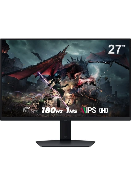 Odyssey G5 G50D 27" 180Hz 1ms Freesync 2560x1440 Qhd Pivot IPS Gaming Monitör LS27DG502EUXUF