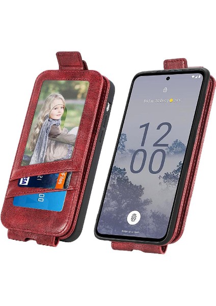 Mellow Mall Nokia X30 Için Kılıf Moda Tasarımı Zarif Iş Deri Kılıf Flip (Yurt Dışından)