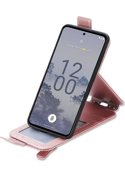 Mellow Mall Nokia X30 Için Kılıf Moda Tasarımı Zarif Iş Deri Kılıf Flip (Yurt Dışından)