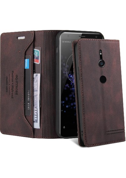 Sony Xperia Xz2 Premium Deri Kickstand Iki Kart Yuvaları Için Kılıf (Yurt Dışından) fırsatları