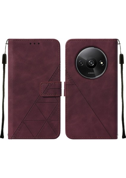 Xiaomi Redmi A3 Flip Folio Kitap Koruyucu Kredi Kartı Tutucu Pu (Yurt Dışından)