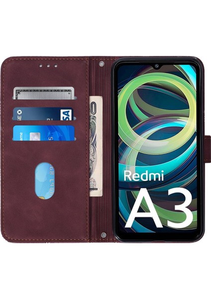 Xiaomi Redmi A3 Flip Folio Kitap Koruyucu Kredi Kartı Tutucu Pu (Yurt Dışından) indirimleri