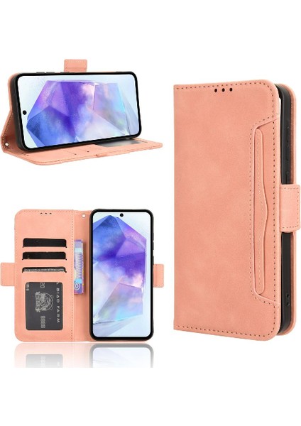 Samsung Galaxy A35 5g Ayarlanabilir Ayrılabilir Kart Tutucu Deri (Yurt Dışından)