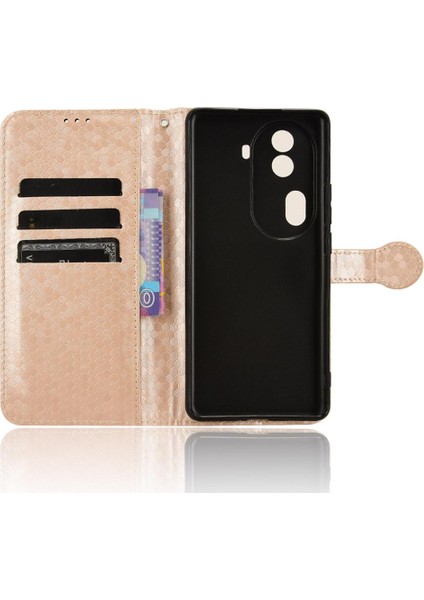 Oppo Oppo 11 Pro 5g Için Geometrik Desen Deri Cüzdan Kapak Toka (Yurt Dışından)