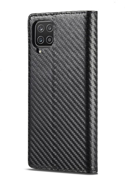 Samsung Galaxy A12 5g Manyetik Karbon Fiber Tam Koruma Için Kılıf (Yurt Dışından)