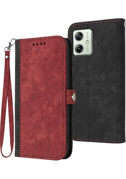 Motorola Moto G54 5g Pu Deri Manyetik Kapatma Kickstand Cüzdan (Yurt Dışından)